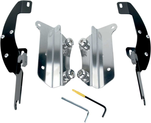 Memphis Shades - Memphis Shades Trigger-Lock Mount Kit for Batwing Fairing - Black - MEK1948