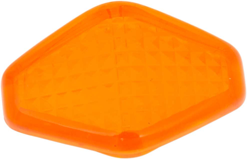 Drag Specialties - Drag Specialties Replacement Lens for Diamond Lights - Amber - 12-6034AL-BC101