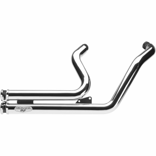Arlen Ness - Arlen Ness Lowdown 2-Into-2 Exhaust System - Chrome - 7212701