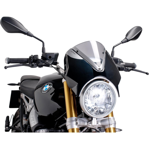 PUIG - PUIG Retro Visor - Matte Black Fairing - Smoke - 7012H