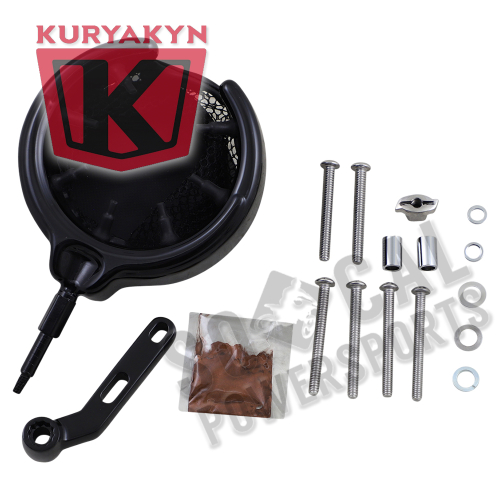 Kuryakyn - Kuryakyn Universal Drink Holder Basket Style for Clutch or Brake Perch Mounts - Gloss Black - 1738