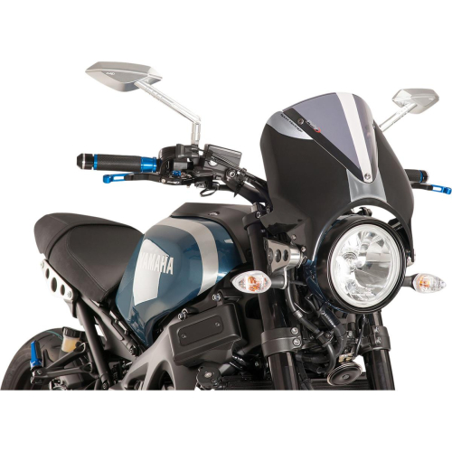 PUIG - PUIG Retro Visor - Matte Black Fairing - Light Smoke - 9560H
