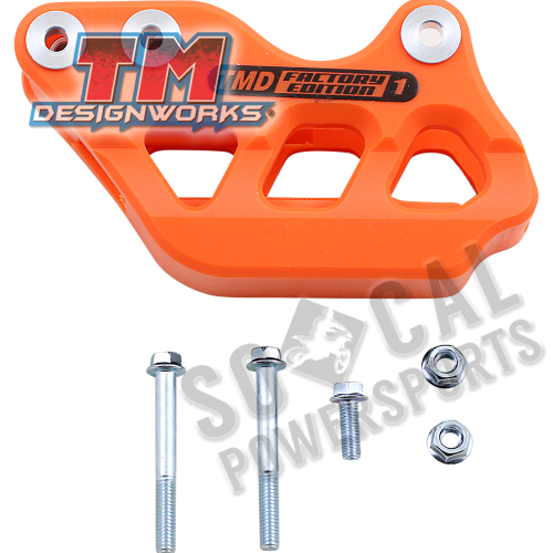 T.M. Designworks - T.M. Designworks Factory Edition Mini Bike Rear Chain Guide - Orange - RCG-KT85-OR