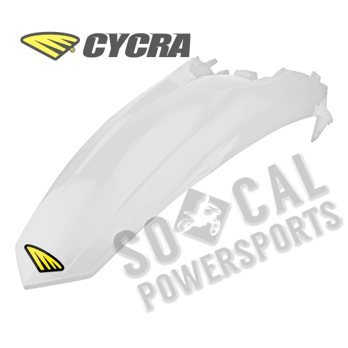 Cycra - Cycra Powerflow Rear Fender - White - 1740-42