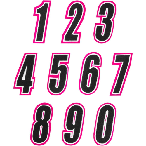 American Kargo - American Kargo Number Patch - #0 - Pink/Black - 3550-0247