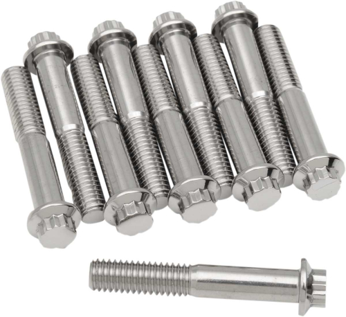Diamond Engineering - Diamond Engineering 12-Point Stainless Steel Coarse Thread Bolt Refill Packs - 3/8in.-16 x 2 1/4in. - TC0622HP-10