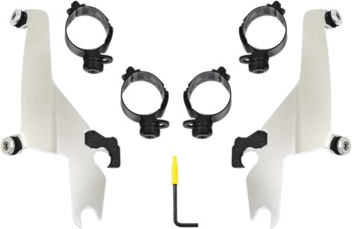 Memphis Shades - Memphis Shades Trigger-Lock Mount Kit for Sportshield Windshields - Polished - MEK2047