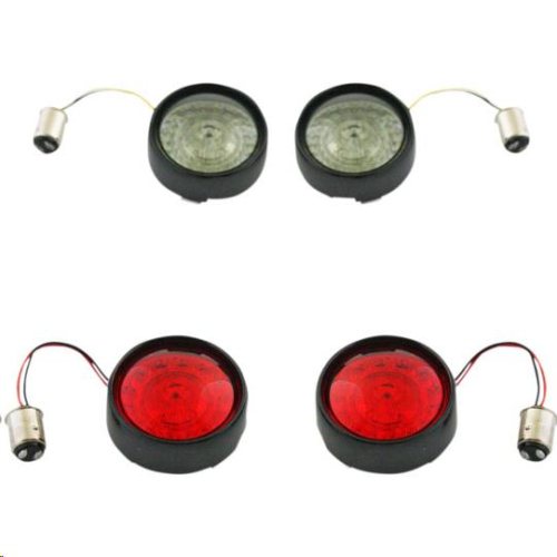 Custom Dynamics - Custom Dynamics Probeam Turn Signal Insert Kit - Black Bezel - PB-BCM2-BB-B