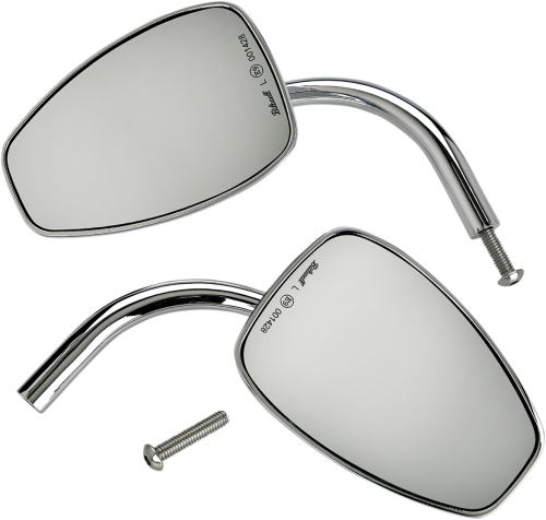 Biltwell Inc. - Biltwell Inc. Teardrop Perch Mount Utility Mirror - Chrome - 6504-400-532
