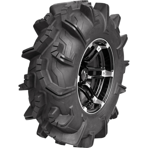 AMS - AMS Mud Evil, Roll n 104 Tire Wheel Kit - 28x10-14 - Machined Black - 0331-1290