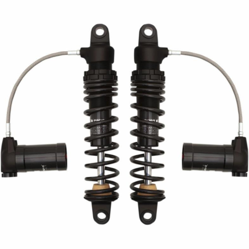 Progressive Suspension - Progressive Suspension 970 Series Remote Reservoir Shocks - 12in. - Gloss Black/Matte Black - 970-2003B