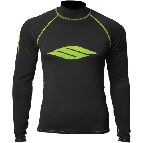 Slippery - Slippery Long Sleeve Rashguard - XF-2-3250-0122 - Black/Lime - X-Small