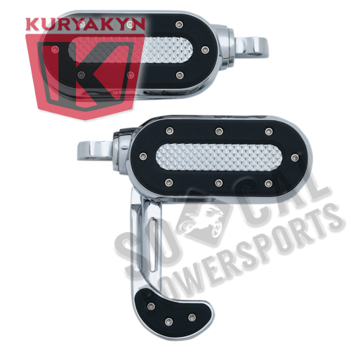 Kuryakyn - Kuryakyn Toe Rest Cruise Pegs - Gloss Black - 7633