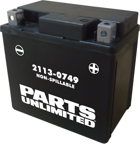 Parts Unlimited - Parts Unlimited AGM Factory Activated Maintenance-Free Battery - 2113-0749