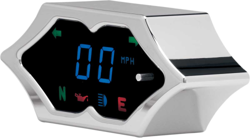 Dakota Digital - Dakota Digital MCL-5200 Series Universal Information Systems Gauge - Spiked Style - Chrome - MCL-5200
