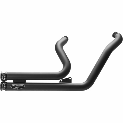 Arlen Ness - Arlen Ness Lowdown 2-Into-2 Exhaust System - Black - 7212804