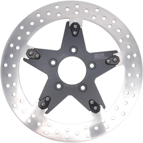MJK Performance - MJK Performance Star 11.8in. Floating Brake Rotor - Black Anodized - P-4649