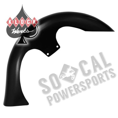 Klock Werks - Klock Werks Tire Hugger Series Slicer Front Fender with Mounting Blocks for 26in. Wheel - KW050102512014