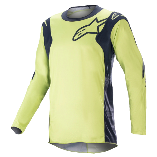 Alpinestars - Alpinestars Racer Hoen Jersey - 3761323-7166-LG - Night Navy/Fluo Green - Large