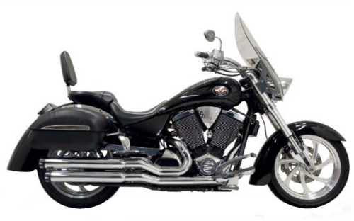 Bassani Manufacturing - Bassani Manufacturing Pro Street Exhaust System - Straight-Cut - Chrome - 6V13T