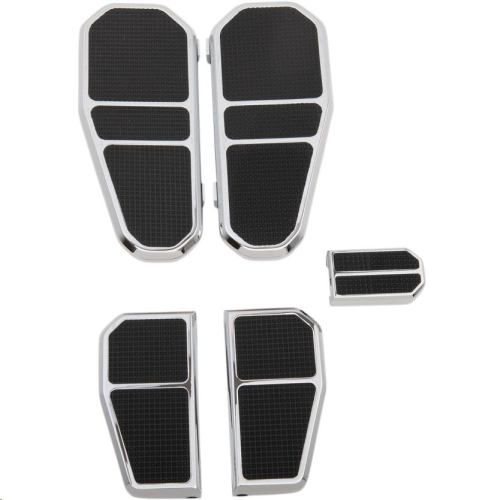 GMA Engineering - GMA Engineering Tombstone Floorboards Kit - Chrome - GMA-FB-100CK