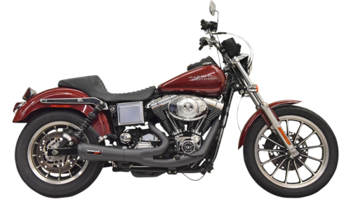 Bassani Manufacturing - Bassani Manufacturing The Ripper Short Road Rage 2:1 exhaust system with Mid Controls - Black - 1F62B