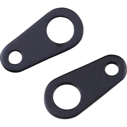 Custom Dynamics - Custom Dynamics Micro Bullet Turn Signal Mounting Straight Brackets - Black - CD-MICRO-SB