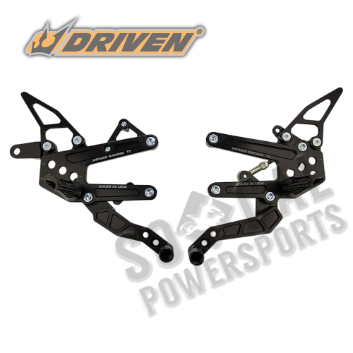 Driven Racing - Driven Racing TT Rearset - DRP-712-BK