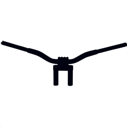 LA Choppers - LA Choppers 1-1/4in. Kage Fighter Straight Heights T-Bar - 6in. Rise - Flat Black - LA-7335-06M