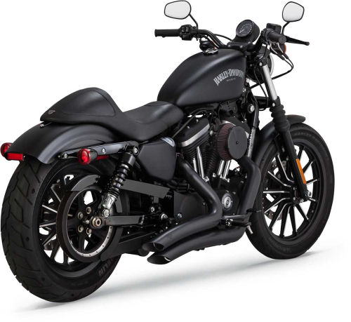 Vance & Hines - Vance & Hines Big Radius 2-Into-2 Exhaust System - Black - 46067