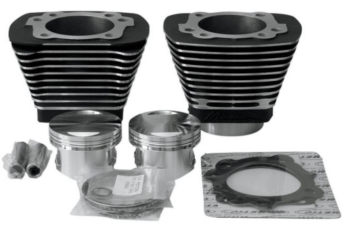 Revolution Performance - Revolution Performance Bolt-On Big Bore Kit (85in. Domed) - Bore 3.563in. - 10.5:1 Compression - Black/Highlighted Fins - 201-204W