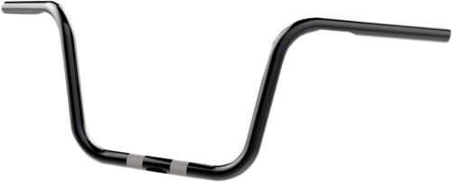 Khrome Werks - Khrome Werks 1in. Bobber Ape Hanger Handlebar - 10in. - Dimpled and Drilled - Black - 300860