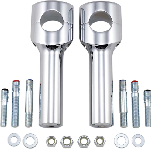 Drag Specialties - Drag Specialties 1-1/2in. Big Buffalo Riser - 6in. Tall - Chrome - 0602-0470