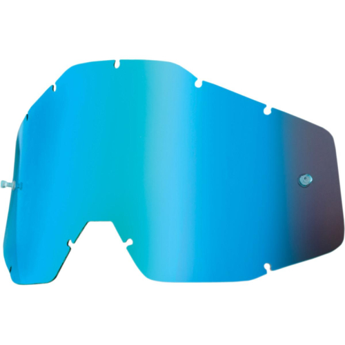 100% - 100% Dual Anti-Fog Lens for Racecraft/Accuri Goggles - Mirror Blue - 51002-002-02