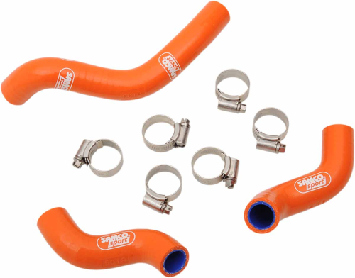 Moose Racing - Moose Racing Radiator Hose/Clamp Kit - Orange - 1902-1183