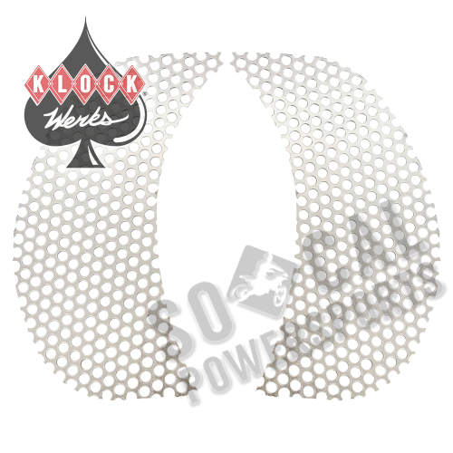 Klock Werks - Klock Werks Fairing Vent Screen - Round - Chrome - KWS-01-0368