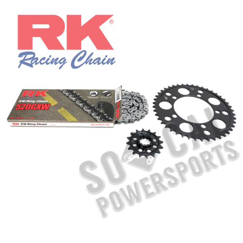 RK - RK Quick Acceleration Chain Kit with Steel Sprocket - Natural - 9101-099P