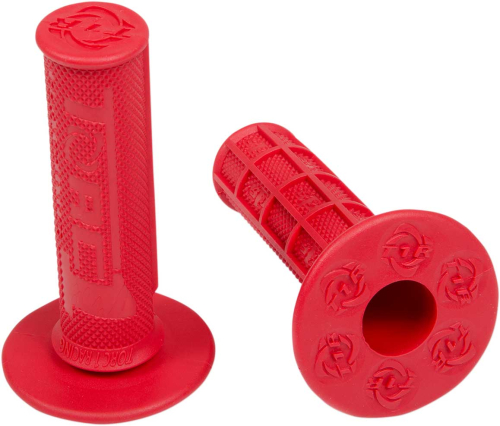 TORC1 Racing - TORC1 Racing Hole Shot MX Grips - 1/2 Waffle - Soft - Red - 3000-0400