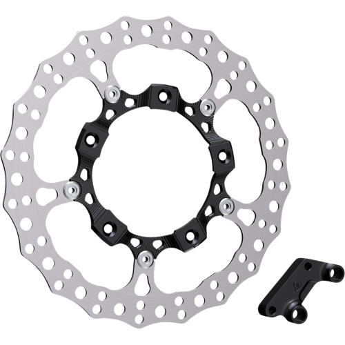 Arlen Ness - Arlen Ness Big Brake Full Floating Rotor Kit - Black - 300-004