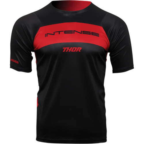 Thor - Thor Intense Assist Short Sleeve Dart Jersey - 5120-0150 - Black/Red - X-Small
