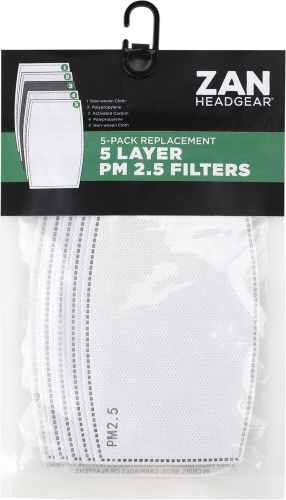 Zan Headgear - Zan Headgear 5 Layer Pm 2.5 Filter for Protective Face Masks - FILTER-01