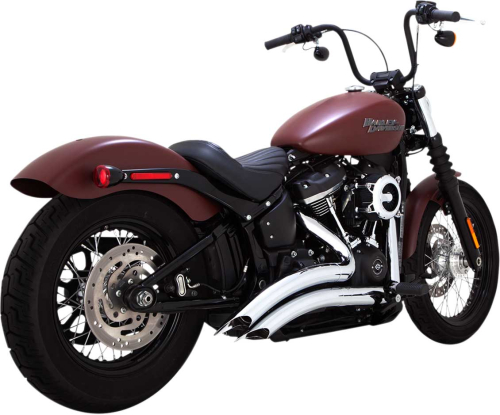 Vance & Hines - Vance & Hines Big Radius 2-Into-2 Exhaust System - Chrome - 26077