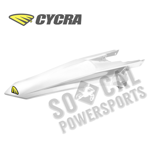 Cycra - Cycra Powerflow Rear Fender - White - 1CYC-1742-42