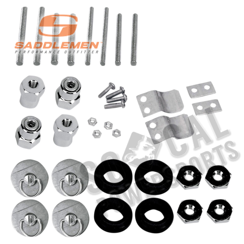 Saddlemen - Saddlemen S4 Saddlebag Docking Post and Fastener Kit - 3501-0340