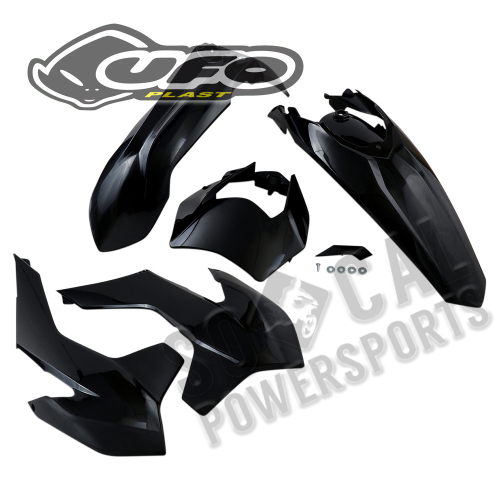 UFO Plastics - UFO Plastics Complete Body Kit - Black - KTKIT524-001