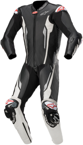 Alpinestars - Alpinestars Racing Absolute Leather Suit - 3156319-12-48 - Black/White - 48