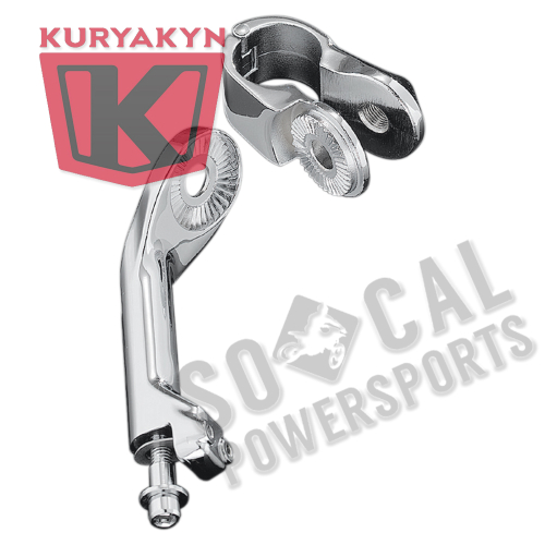 Kuryakyn - Kuryakyn Tour-Tech Adjustable Cruise Mounts - Long Arm - Chrome - 4526