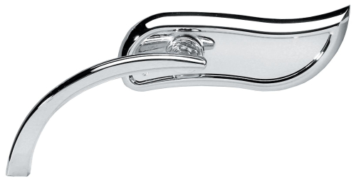 Arlen Ness - Arlen Ness Micro Die-Cast Upswept Mirror - Left - Chrome - 13-408