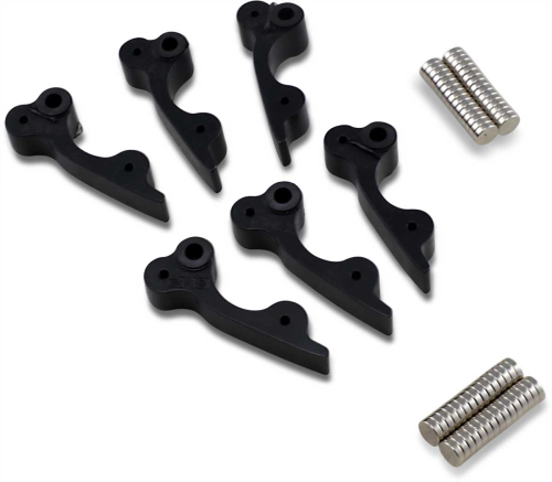 BikeMan Performance - BikeMan Performance Gold Star Magnetic Adjustable Clutch Weights - 5-Step Metal Treating Process - Black - 07-GSW-6174-6