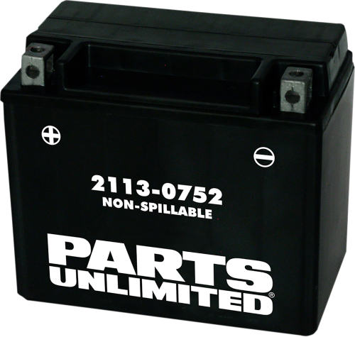Parts Unlimited - Parts Unlimited AGM Factory Activated Maintenance-Free Battery - 2113-0752